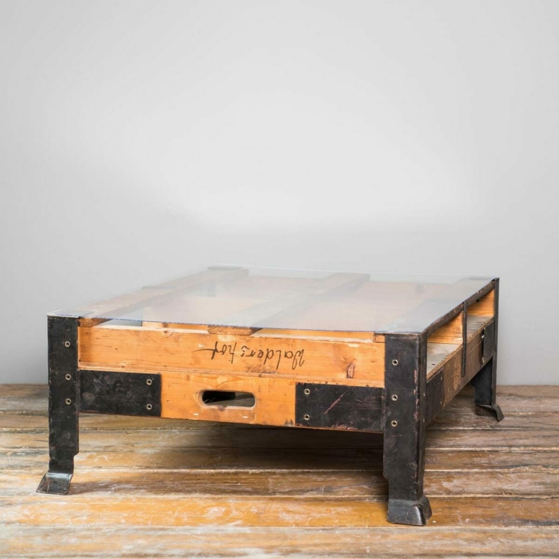 Industrietisch-Couchtisch-Vintage