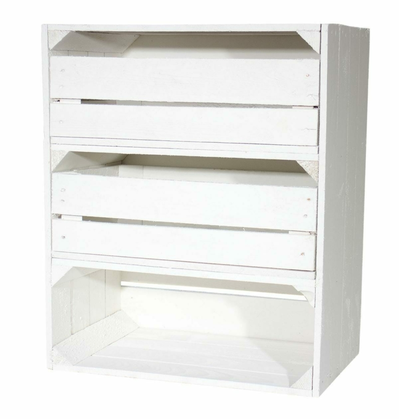 Holzkisten Regal Shabby Chic