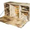 Wandbar geflammt-Truhe