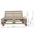 Bank aus Paletten-Lounge