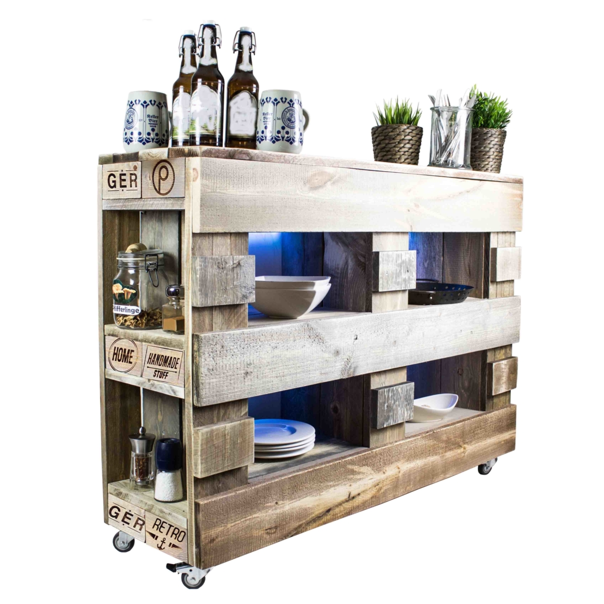 Wandregal - Schrank aus Paletten | Palettenmöbel Shop