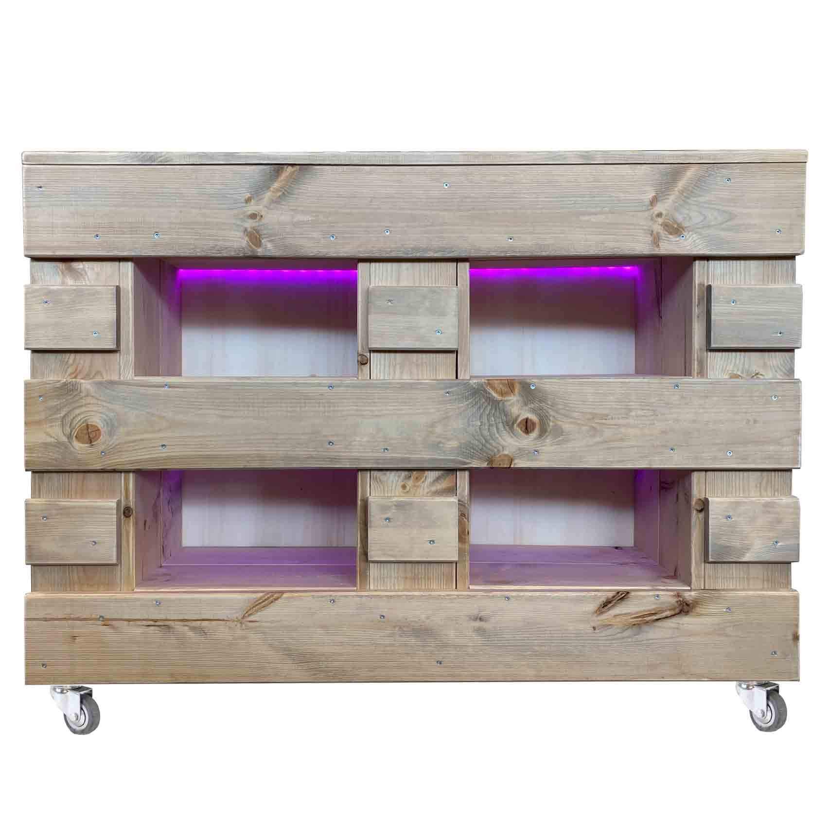 ᐅ Bar Kommode Mit Led Fernbedienung Palettenmöbel Shop