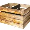 Geflammte Obstkiste mit mittelbrett-50x40x30
