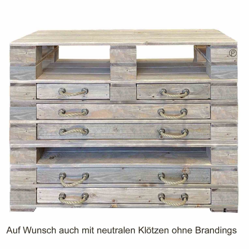 Highboard Kommode aus Paletten-Palettenmöbel 26