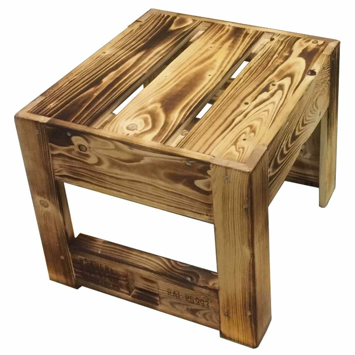 ᐅ Tisch - Hocker - Beistelltisch geflammt | Palettenmöbel Shop ᐅ Tisch - Hocker - Beistelltisch geflammt | Palettenmöbel Shop