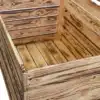 Große Holzkiste mit Deckel - geflammte Holztruhe - 80x50x39cm – Bild 6