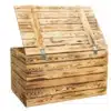 holztruhe geflammt truhe deckel