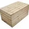große holztruhe natur