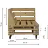 palettenlounge palettensofa set
