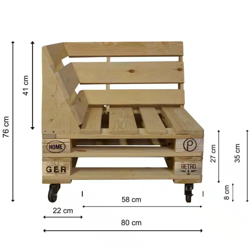 palettenlounge palettensofa set