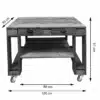 Grill Tisch aus Europaletten-Palettenmöbel Grilltisch-Paletten-Basic