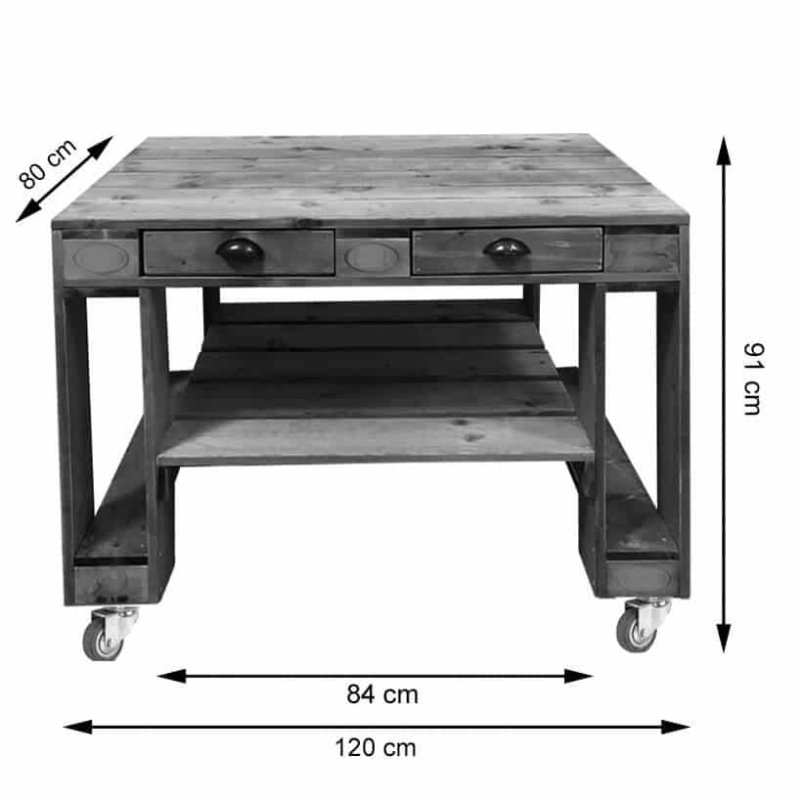 Grill Tisch aus Europaletten-Palettenmöbel Grilltisch-Paletten-Basic