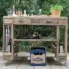 Grilltisch aus Paletten-Grill Tisch aus Europaletten