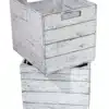 Holzkisten Regal Ikea Kallax vintage weiss