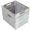 Holzkisten Regal Ikea Kallax vintage weiss