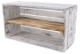 breite vintage regalkiste grau geflammt