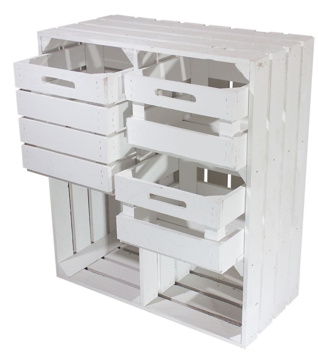 ᐅ Holzkisten mit Schubladen kaufen | Weinkisten & Obstkisten Möbel