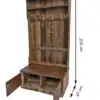 Paletten-Garderobe