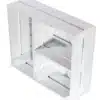 Flache Holzkiste mit t-Trenner in weiß