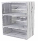 Holzkiste Regalkiste Shabby White Vintage Design