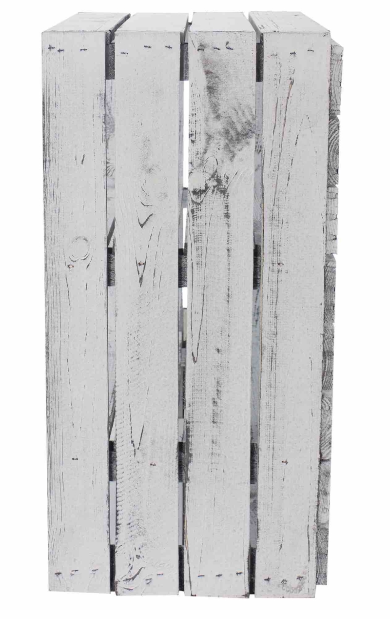 Holzkiste Regalkiste Shabby White Vintage Design