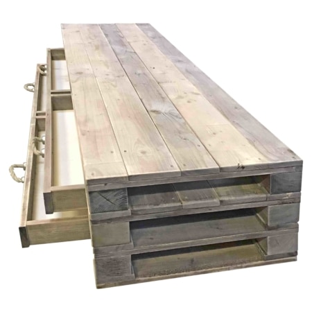 große lowboard paletten kommode