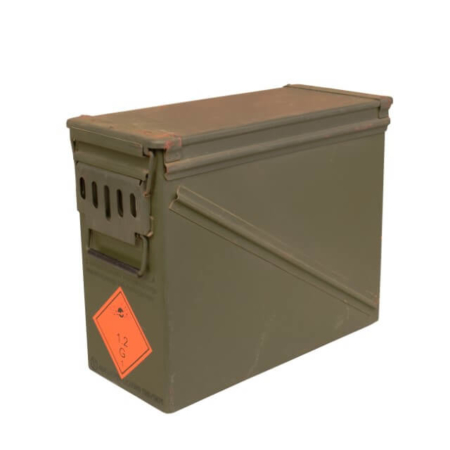 Metallkiste für Munition