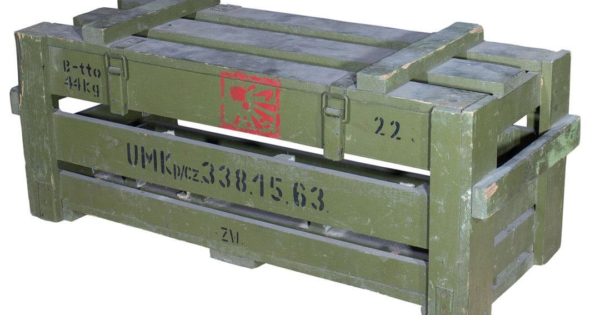 ᐅᐅ Holzkiste für Munition - Historisch - Metallklippverschlüsse