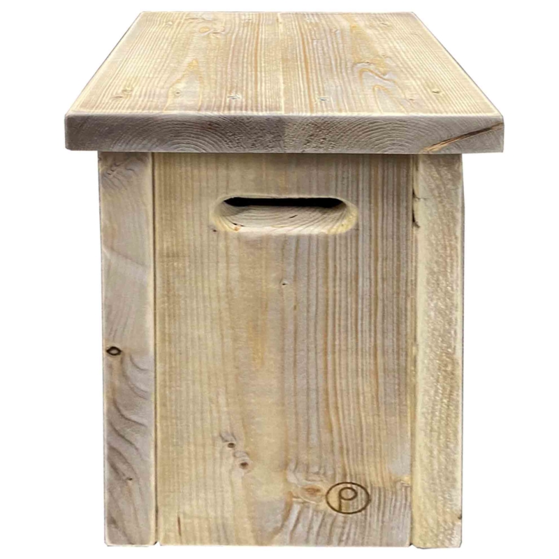 Bauholz Hocker Beistelltisch Bauholz Möbel - Gerüstholz - Gerüstbohlen - Bauholzmöbel - Gerüstholzbohlen