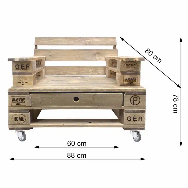 Lounge Sessel aus Palettenholz