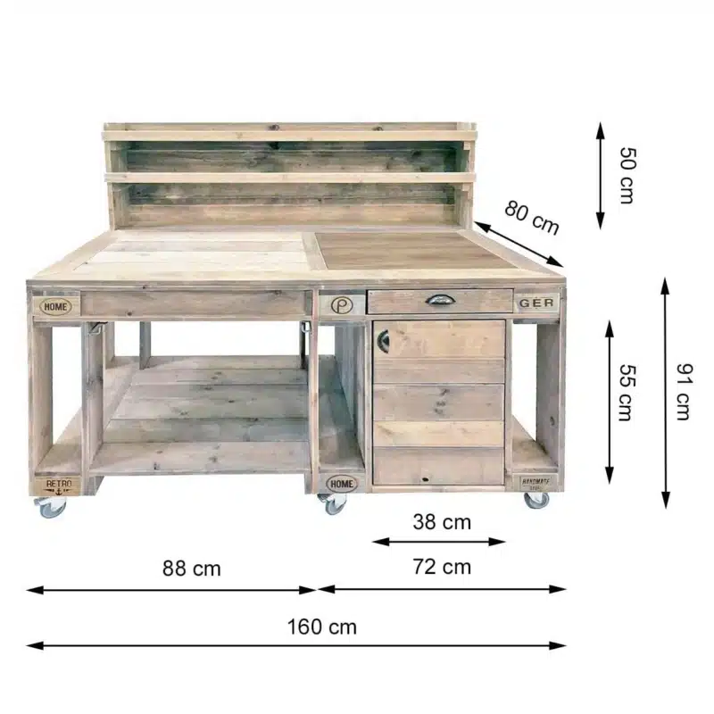 Outdoor Küche aus Palettenholz Palettenmöbel