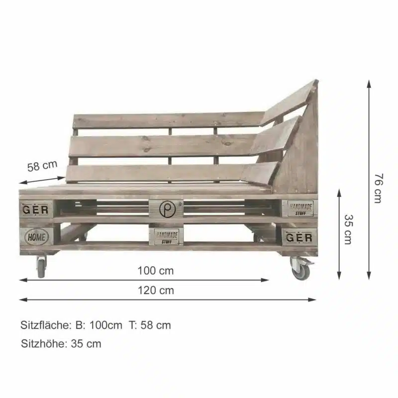 Palettenmöbel Lounge Sofa