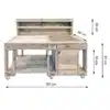 Outdoor Kochinsel aus Paletten