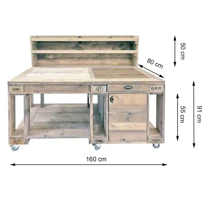 Outdoor Kochinsel aus Paletten