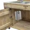 Outdoor Spülbecken auf Palettenwagen