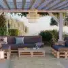 garten palettenkissen set outdoor balkon terrasse