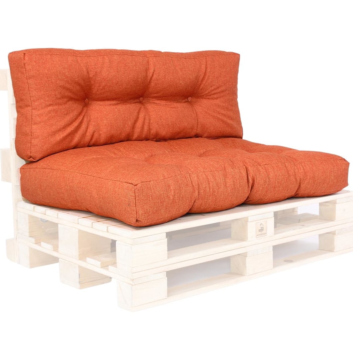 Kissen für Palettenmöbel, Sitzkissen, orange, 2 Stück in Baden