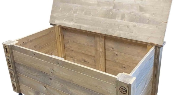 Palettenkissen Aufbewahrung – Auflagenbox – Box 120×80 cm – Gartenpolsterbox