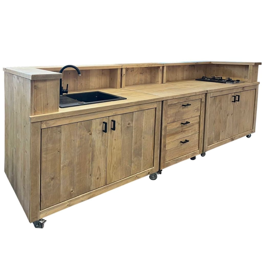 Aussenküche aus Holz Premium Outdoor Küche