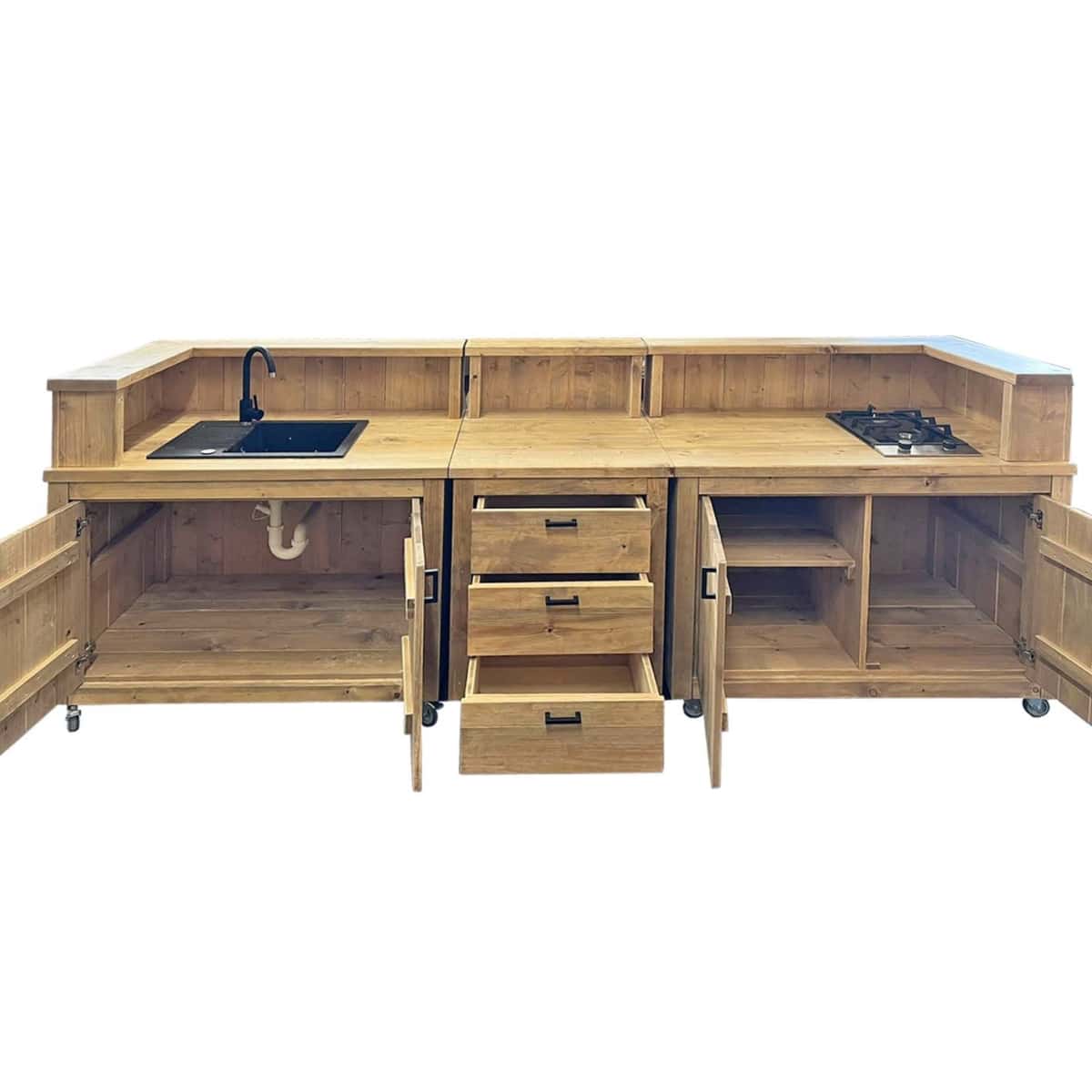 Aussenküche aus Holz Premium Outdoor Küche