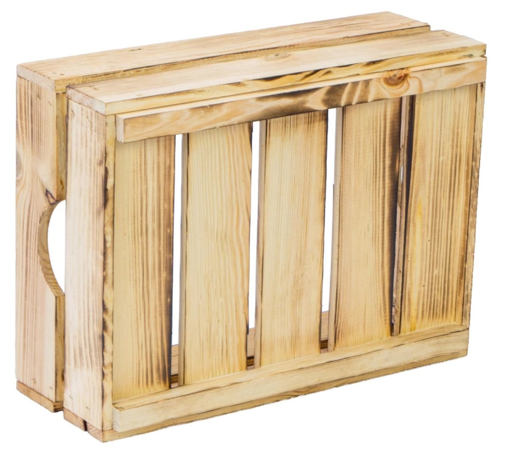 Kistenkolli Altes Land Vinterior DIY Set (4 Kisten) Gemischtes Paket Weiße Holzkisten-Weinkisten / Regal Aus Weißem Obstkisten Mit Geflammten Zwischenboden Wein Holzkisten Kaufen