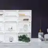 Dekoregal - Eckregal - Wohnzimmer Regal aus Holzkisten - 9er Set in weiß - Möbel aus Obstkisten & Weinkisten
