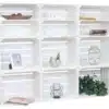 Dekoregal - Eckregal - Wohnzimmer Regal aus Holzkisten - 9er Set in weiß - Möbel aus Obstkisten & Weinkisten – Bild 2